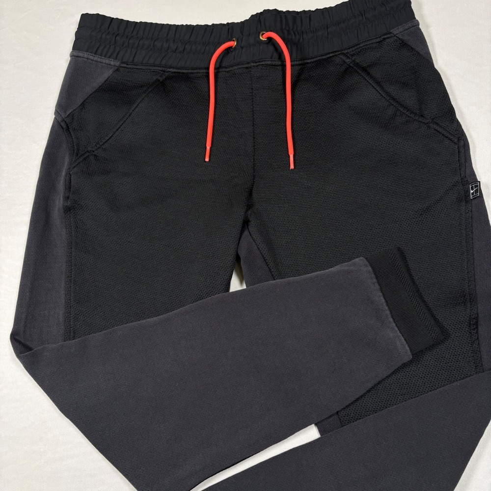 NikeCourt Women's Tech Knit Tennis Warm Up Pants Black 715227-010 Medium Joggers